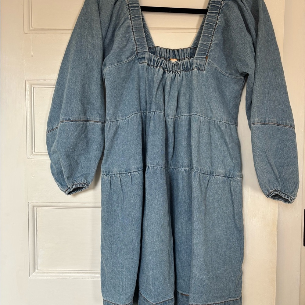 Free People Denim Shift Dress (with Pockets!)
